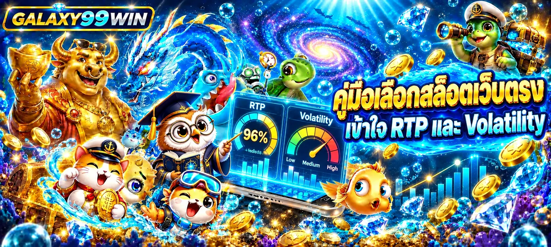 GALAXY99WIN คู่มือ RTP และ Volatility สล็อต